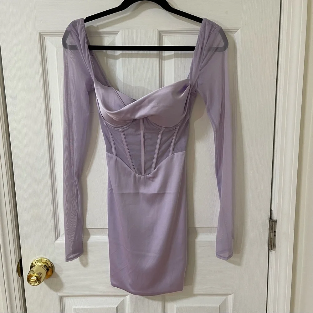 Oh Polly Lilac Dress - Picture 3 of 6